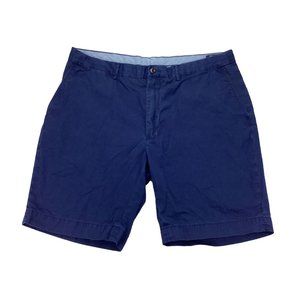 Polo Ralph Lauren Classic Fit Men's Chino Shorts Size 38 Blue Flat Front